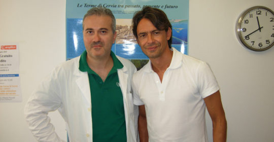 Anche Filippo Inzaghi si rilassa alle Terme di Cervia!